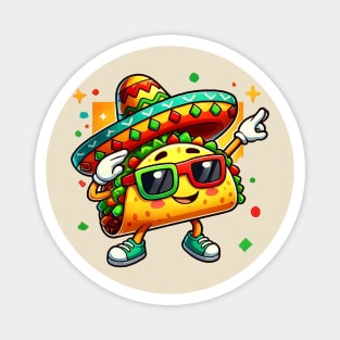 Kids-Dabbing-Taco-Cinco-de-Mayo-Funny-Mexican-Food-Dab-Boys-Kids Magnet